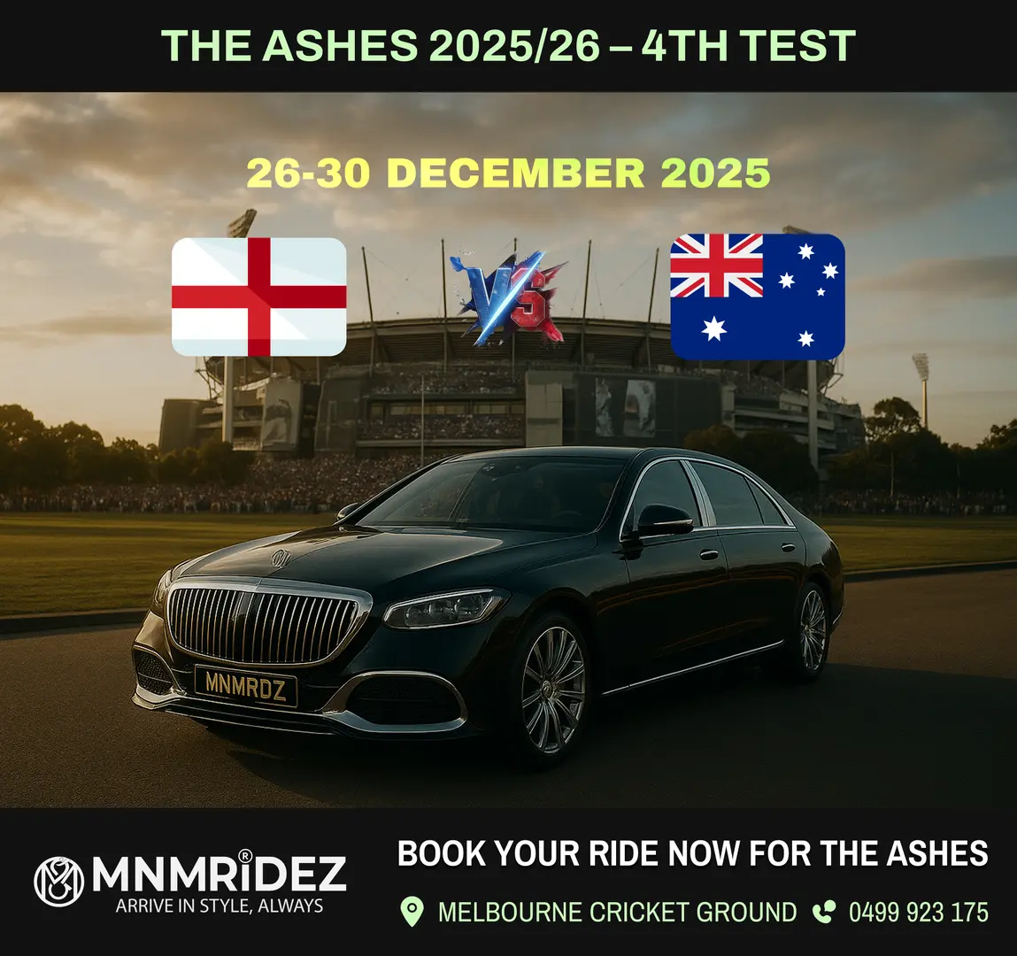MCG Boxing Day Test Transfer with Private Driver - MNMRiDEZ