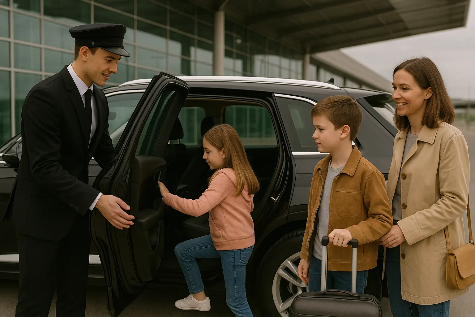 airport transfer for kids and family