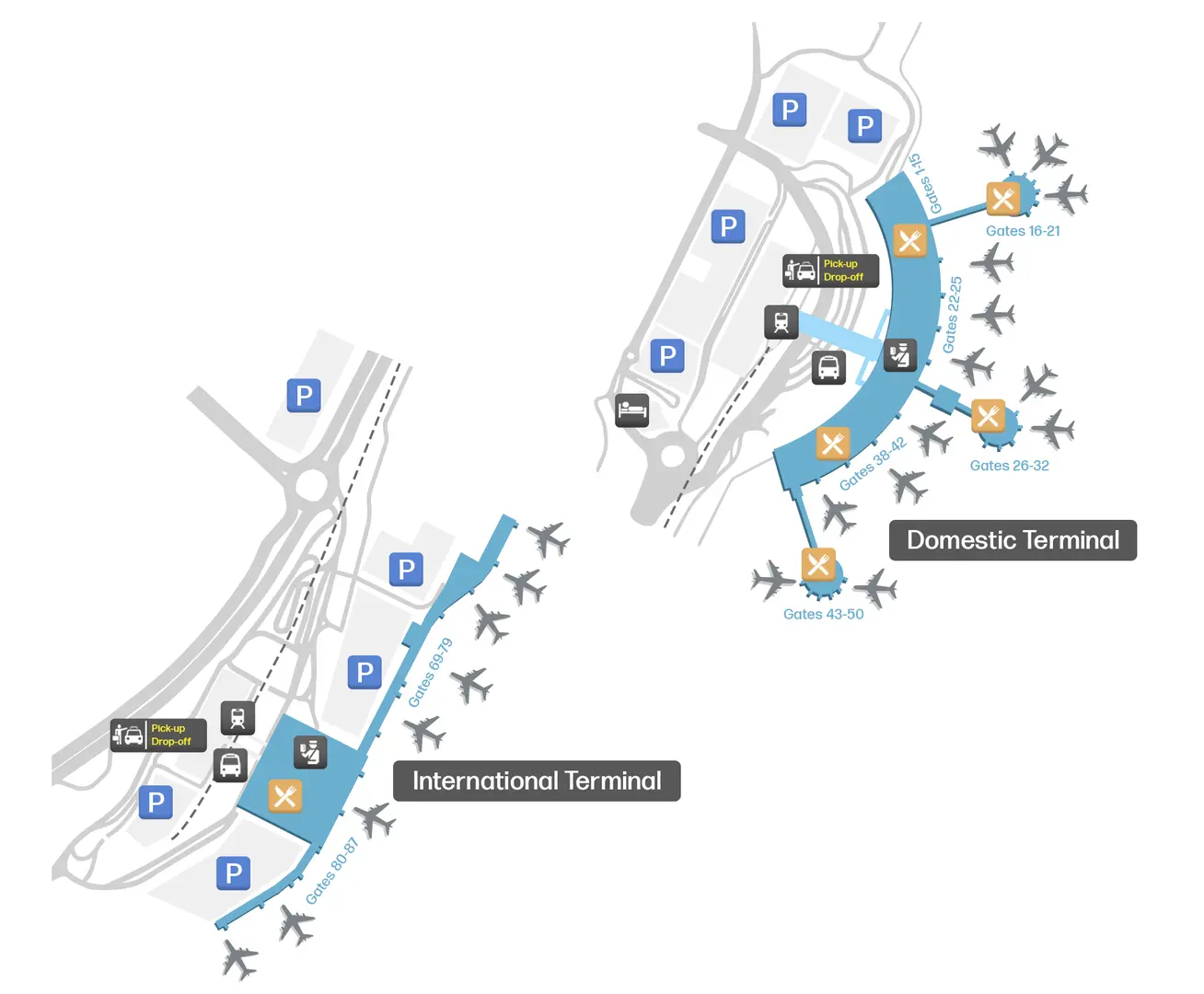 Brisbane Airport Map and Terminal Guides
