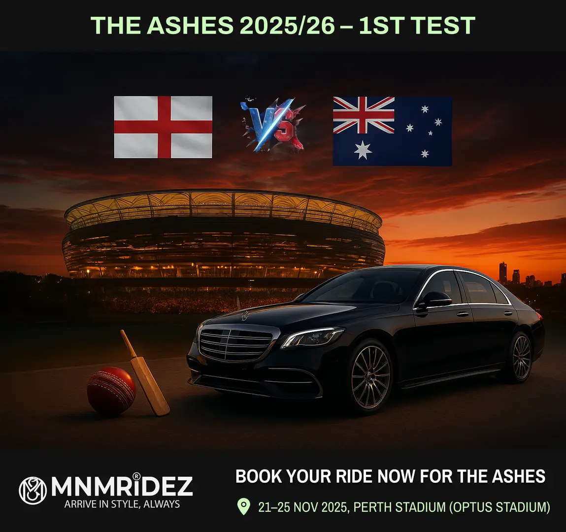 Book your ride from hotel and return from stadium for the Ashes first test at Perth