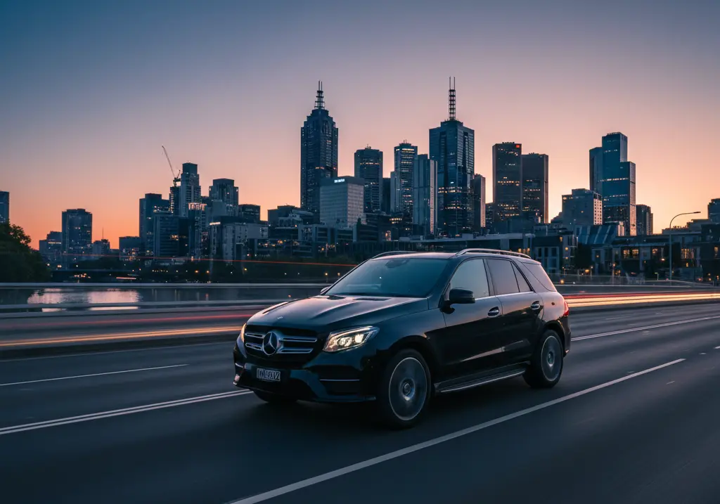 &ldquo;Private airport transfer from Southbank to Melbourne Airport with MNMRiDEZ Chauffeur