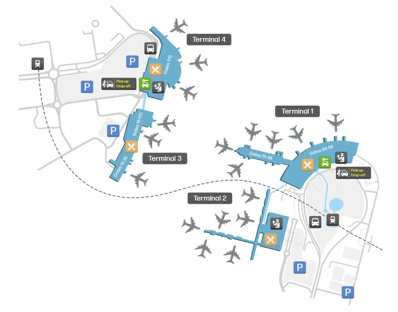 Perth Airport Map and Terminal Guides
