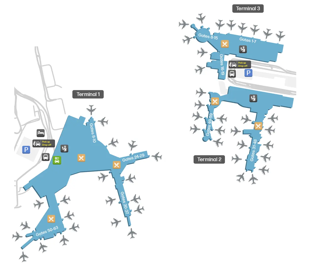 Sydney Airport Map and Terminal Guides