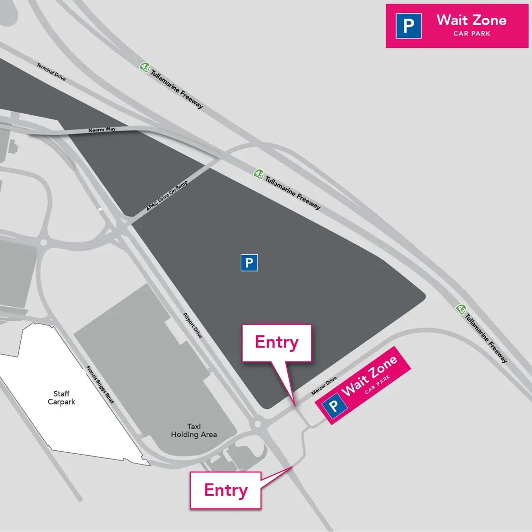Melbourne Airport Waiting zone