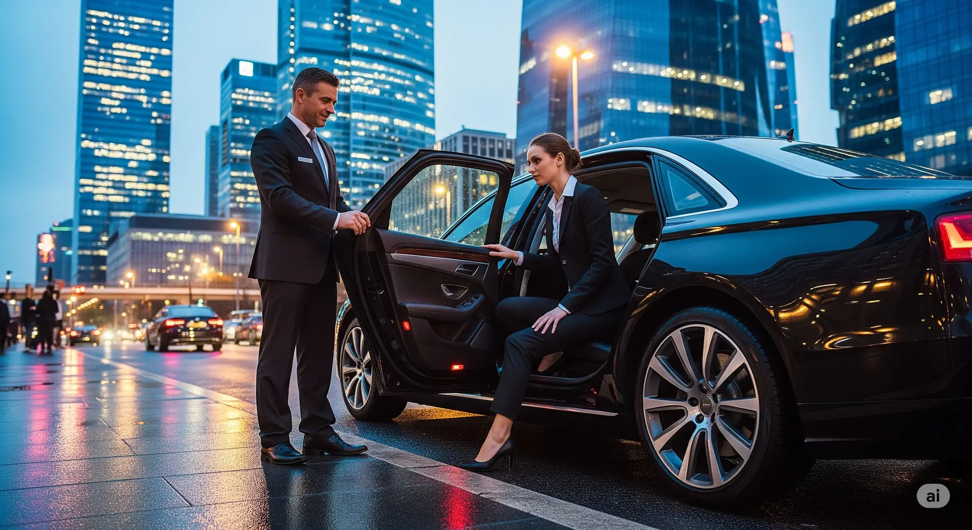 chauffeur hire to crown towers